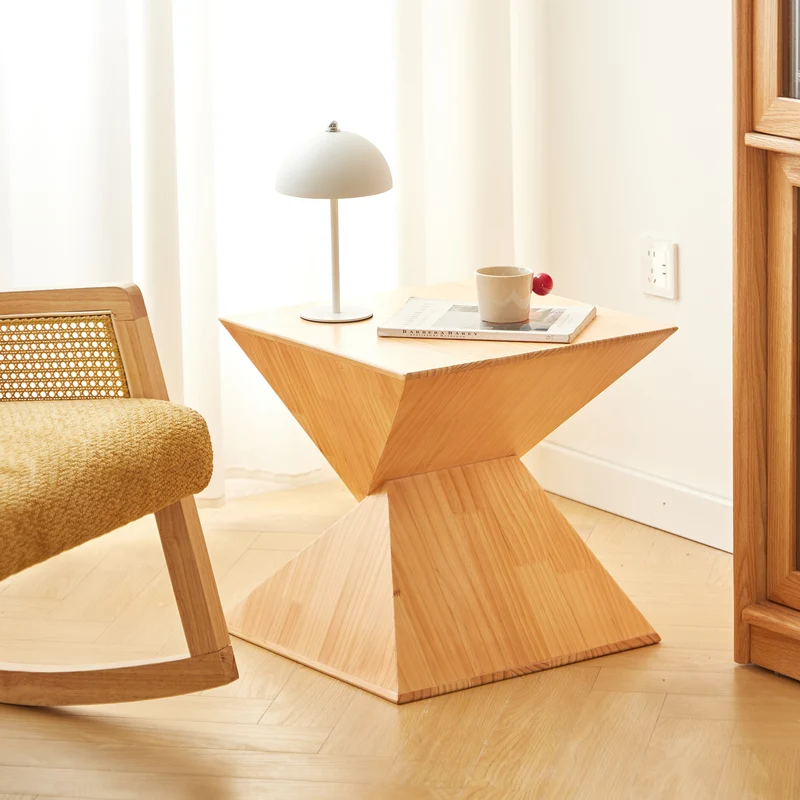 EMDEN - Table d'appoint en bois de pin massif naturel