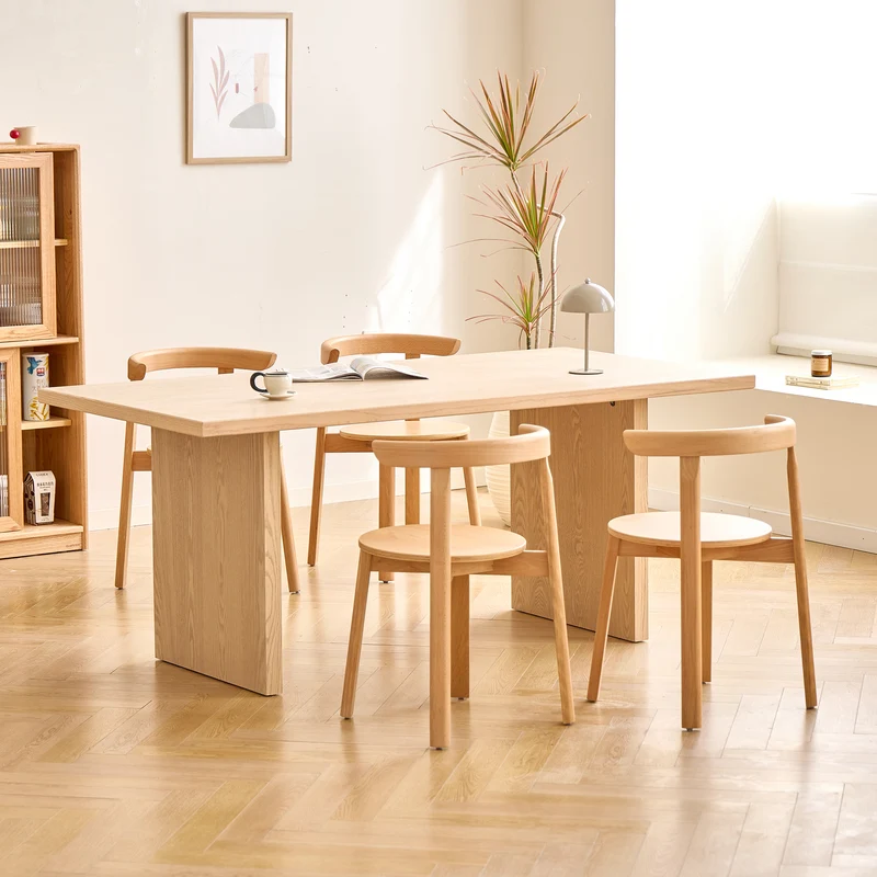 ARTA - Table à manger rectangulaire 6 personnes en bois de pin L180
