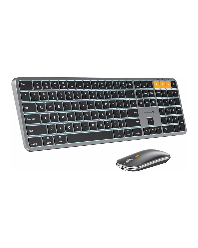 KM100-A Backlit Slim Keyboard & Mouse Combo for Mac (UK Layout)