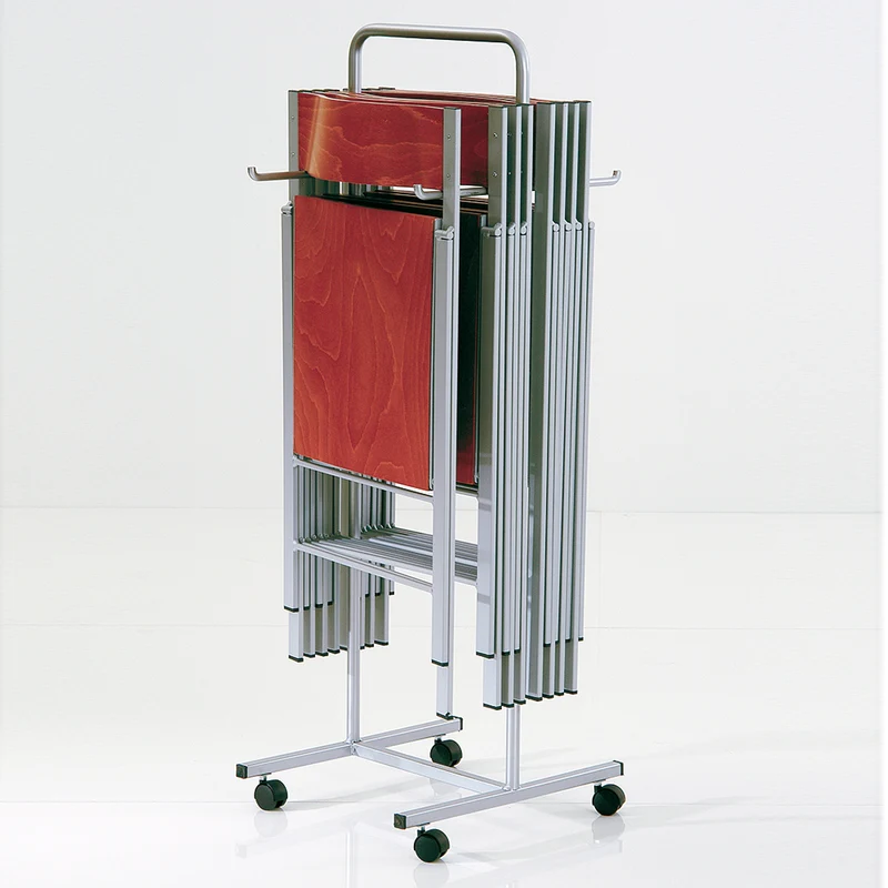Carrello porta sedie pieghevoli con ruote cm 38x50x119h