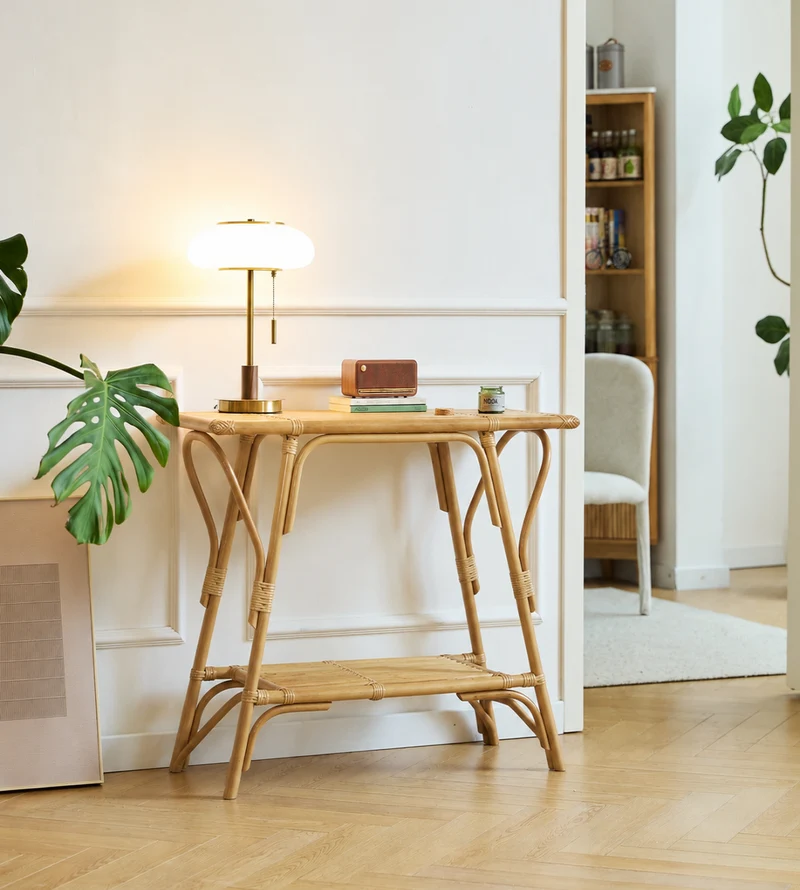 NUHA - Console en rotin naturel