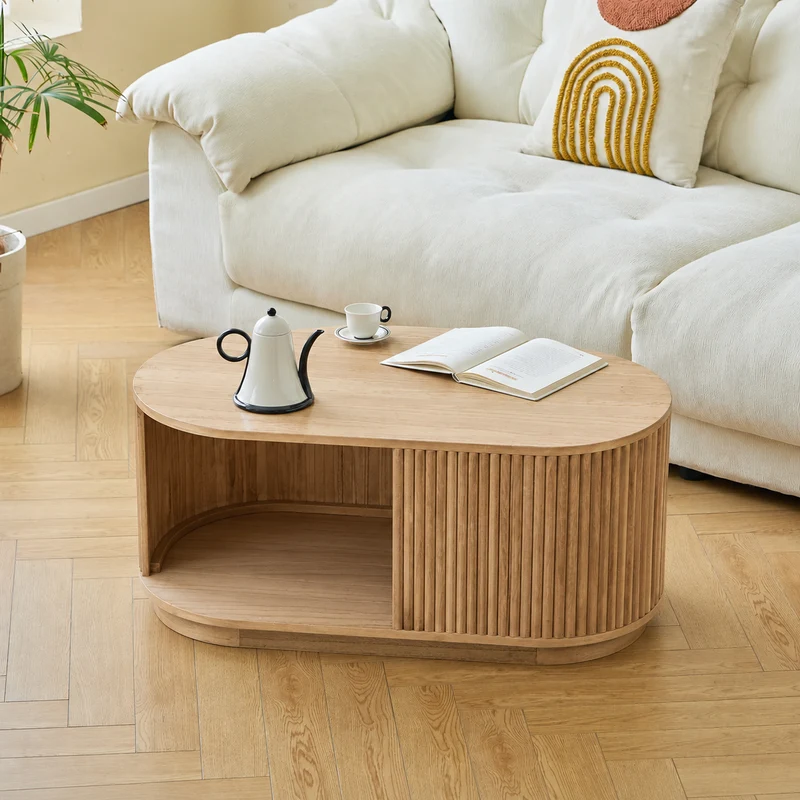 VIKNA - Table basse en frêne massif
