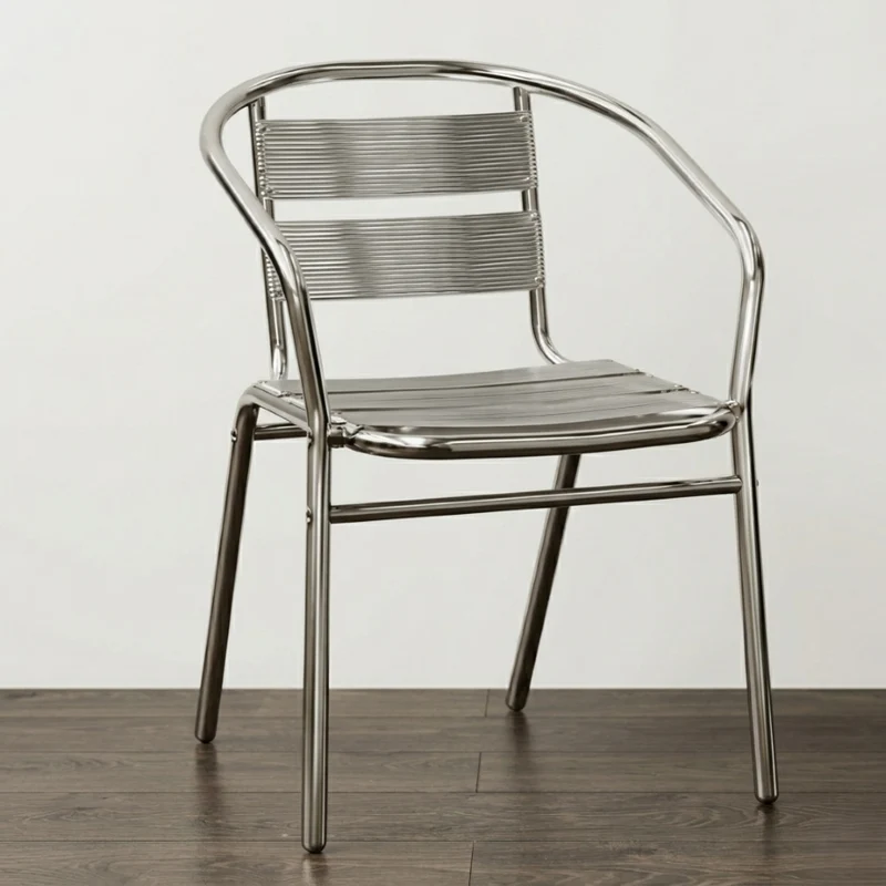 Poltroncina per esterno impilabile Alu | Pozzoli