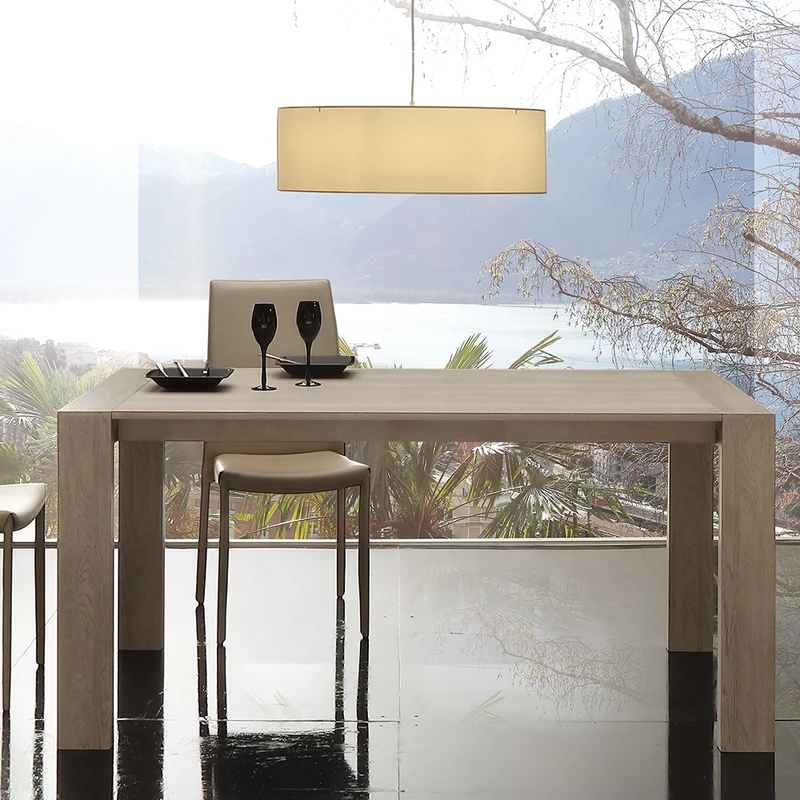 Moderno - Tavolo allungabile da pranzo moderno cm 140/200x90x75h - vari colori