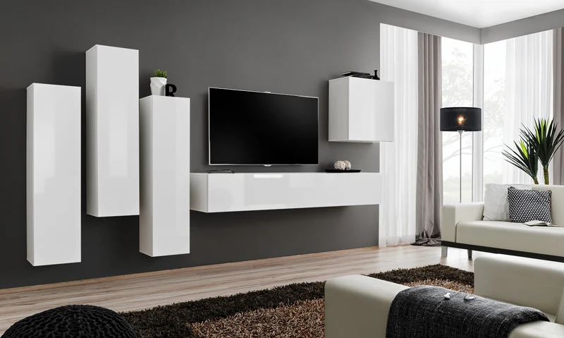 Oscar - Parete design componibile sospesa per soggiorno - vari colori