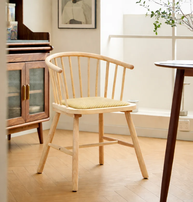 BOGOTA - Lot de 2 chaises en bois massif et rotin naturel