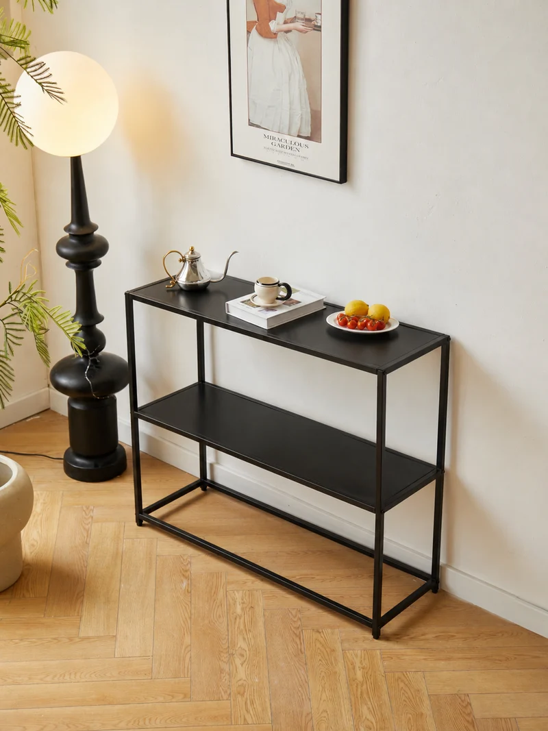 OXFORD - Console style industriel en métal noir