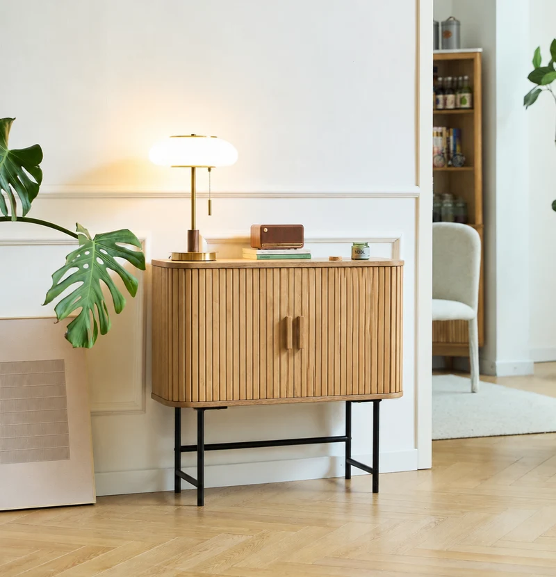 SAITA - Buffet 2 portes en bois et metal