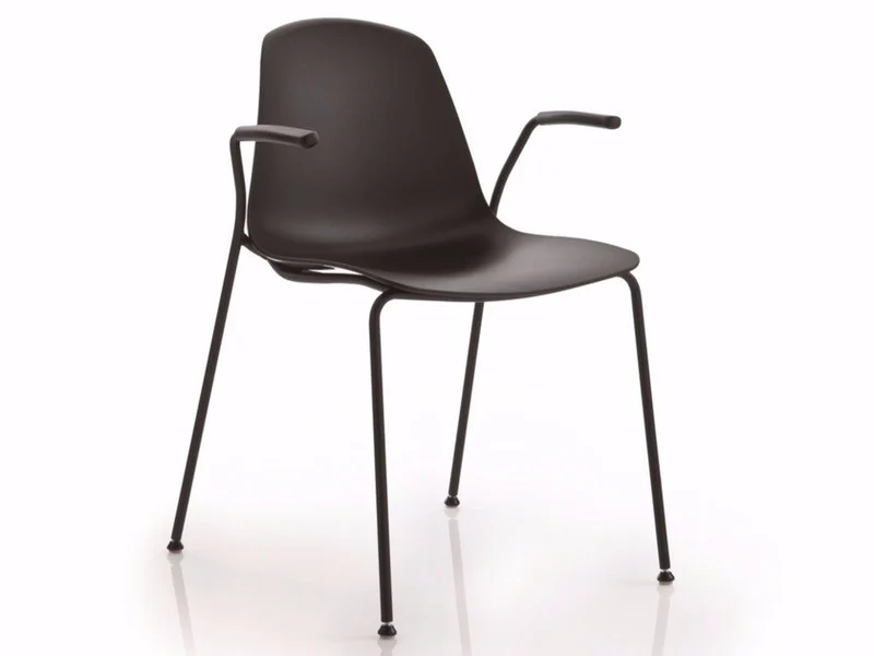 Sedia multiuso EPOCA a 4 gambe con braccioli