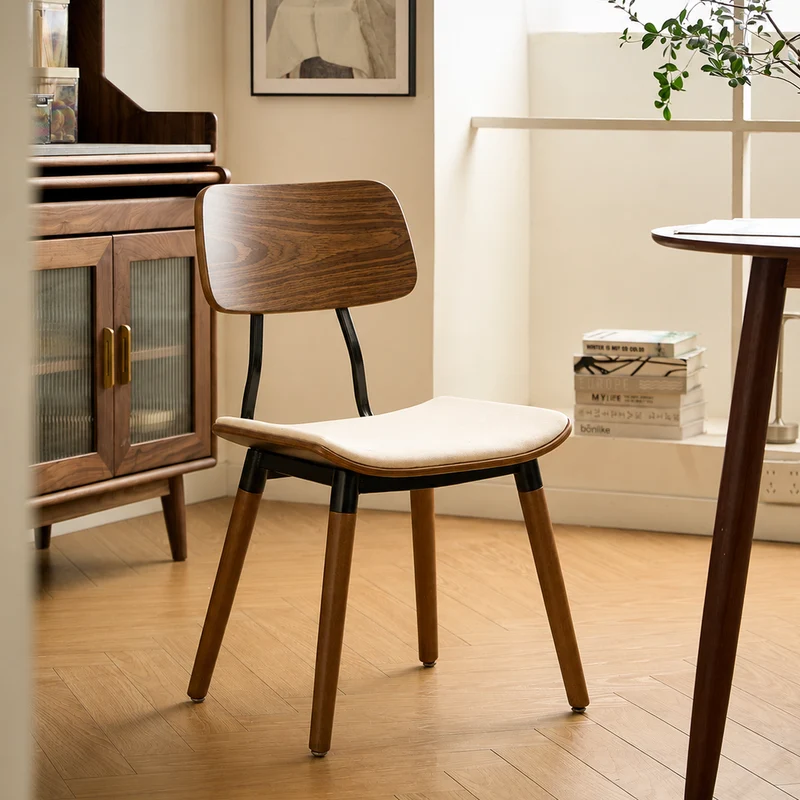 VICTORIA - Lot de 2 chaises en bois et velours beige