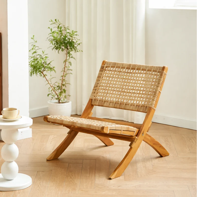 JANEIRO - Fauteuil en acacia massif et corde