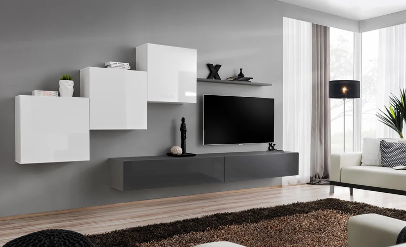 Teodora - Parete da salotto componibile design moderno - vari colori