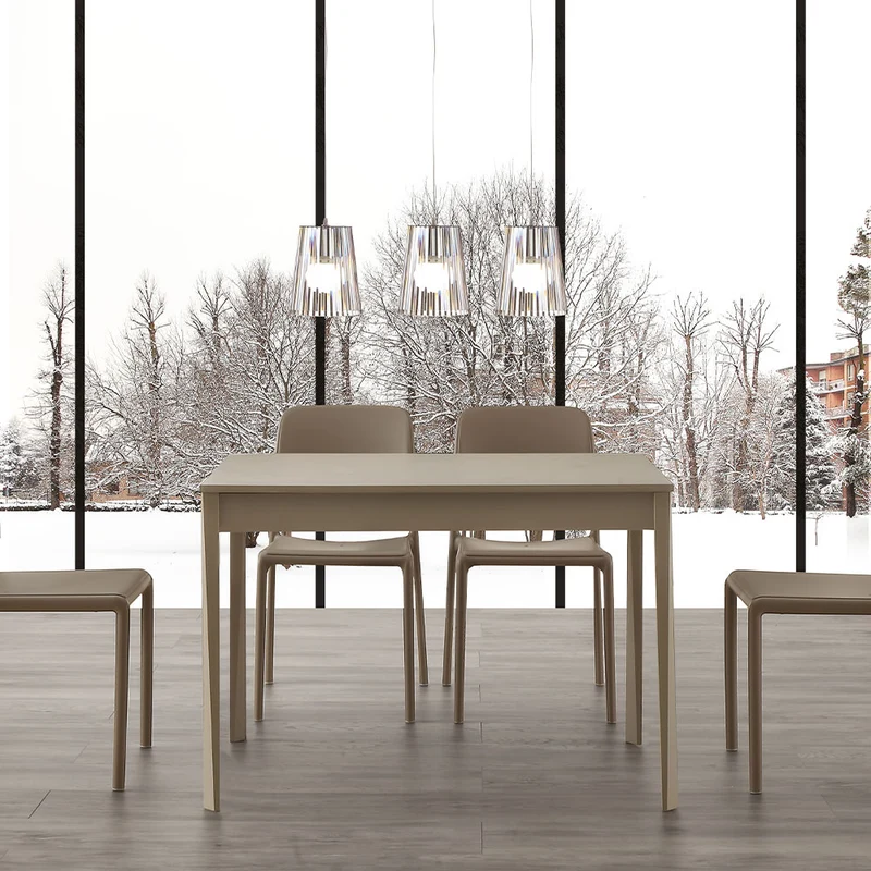 George - Tavolo da cucina allungabile moderno cm 110/160x70x75h - vari colori