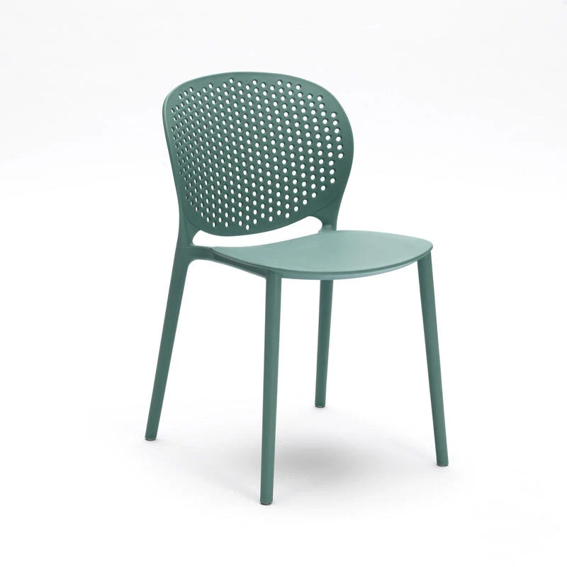 Set da 4 Sedia moderna in polipropilene per interno o esterno cm 48x56x80h - vari colori
