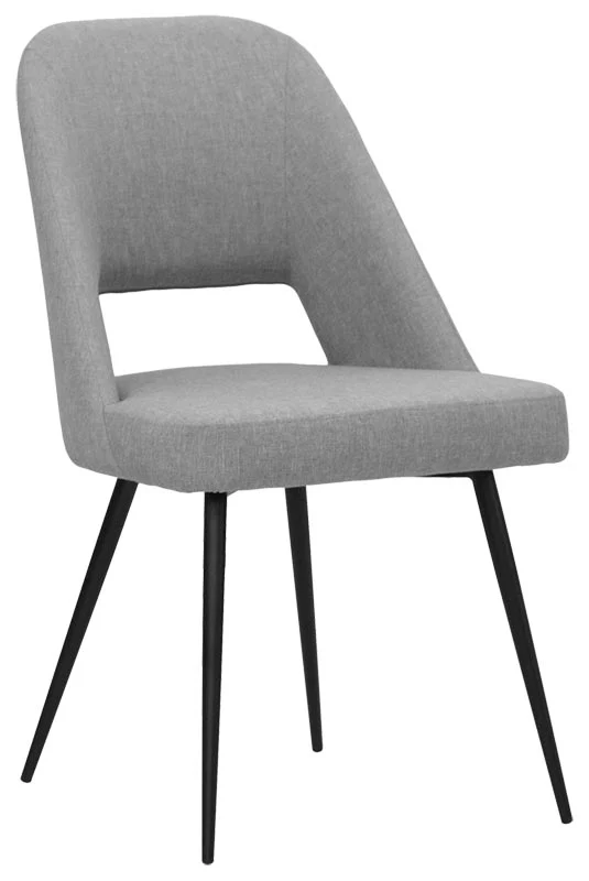 Set da 2 Sedia design imbottita e rivestita in tessuto cm 41x46x83h - vari colori