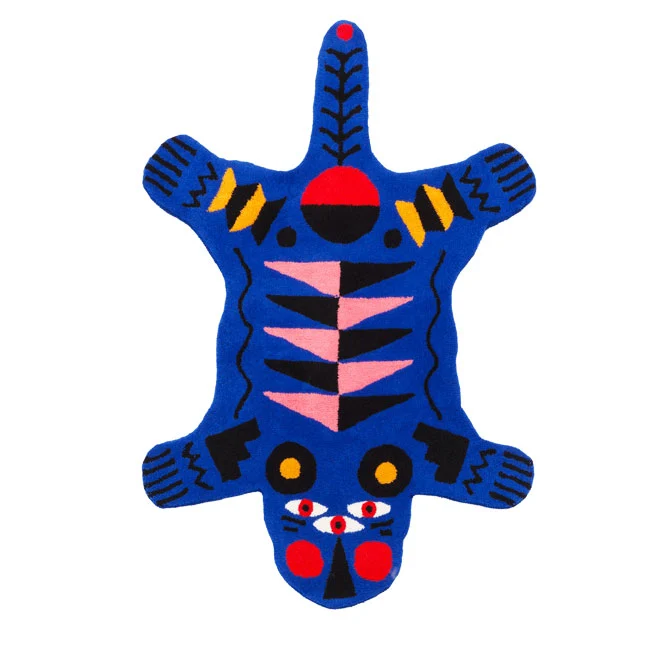 Tappeto Oggian Blue Panther - Qeeboo