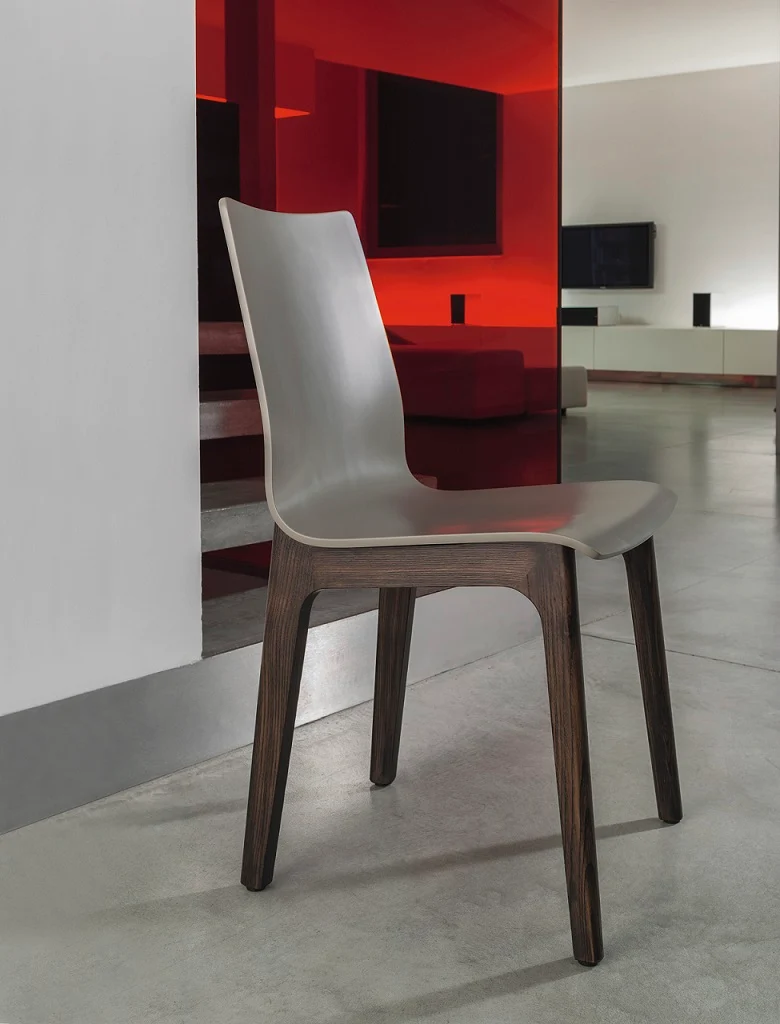 SEDIA ALFA - GAMBE IN LEGNO