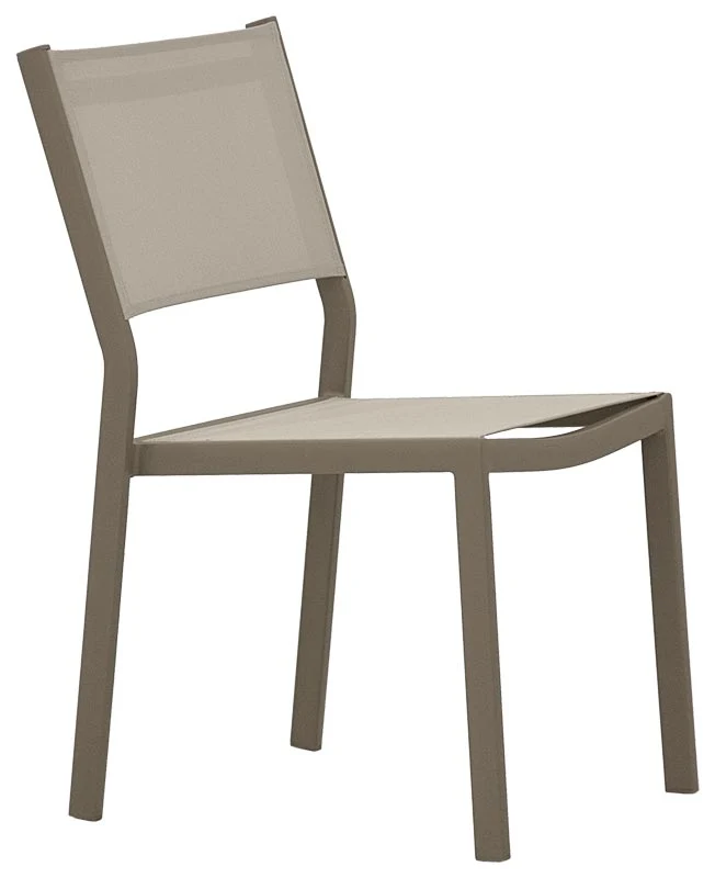 Set da 2 Sedia da esterno o interno in alluminio e textilene cm 44x45x86h - vari colori
