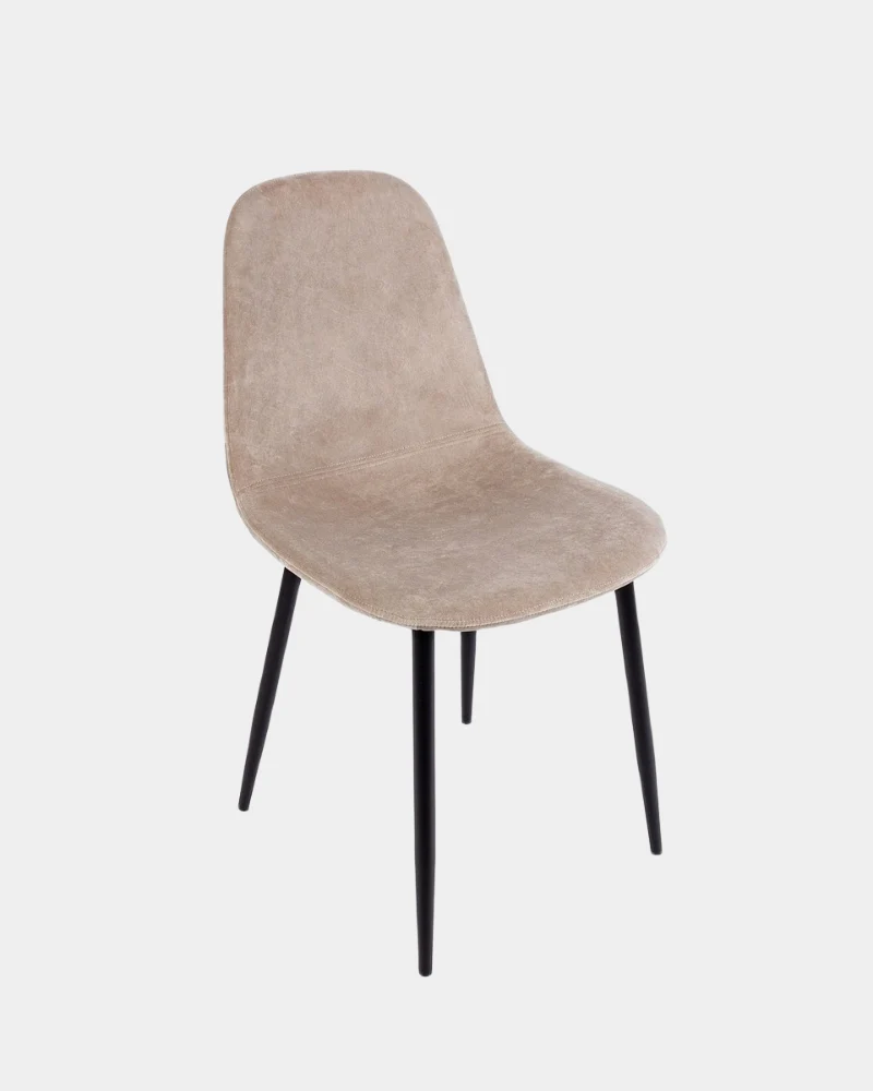 Sedia Irelia Velluto Tortora 4pz - Bizzotto