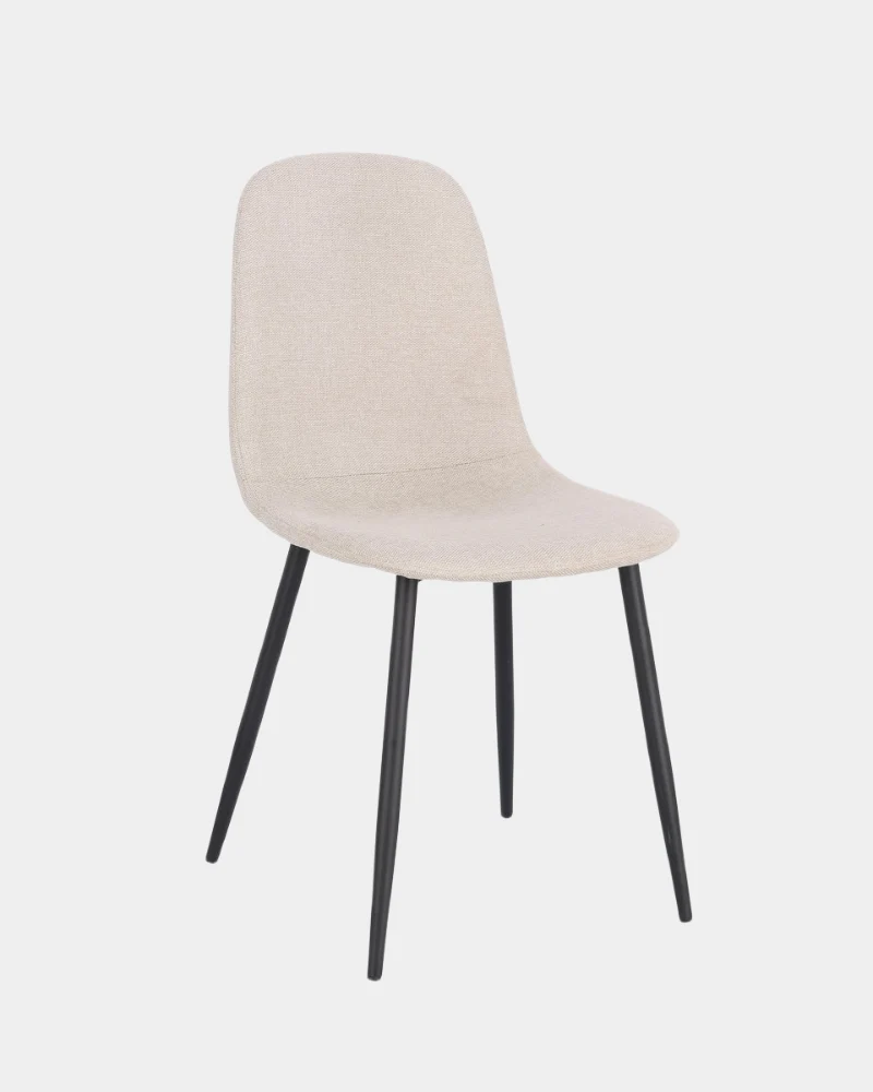 Sedia Irelia Nero/Beige 4pz - Bizzotto