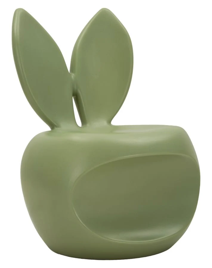 Sedia Bunny Verde 57x55x79 cm in Polietilene Verde