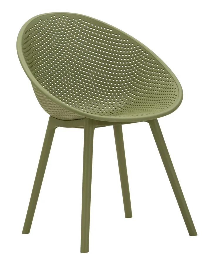 Sedia Ibiza Verde Set 2 Pz 59x59x83 cm in Polipropilene Verde