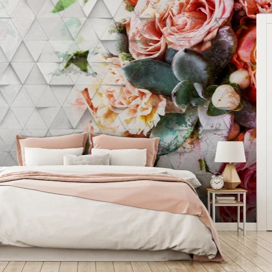 Carta da parati Decomposed Rose - Instabilelab