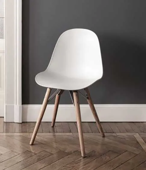 SEDIA CON GAMBE IN LEGNO - MOOD