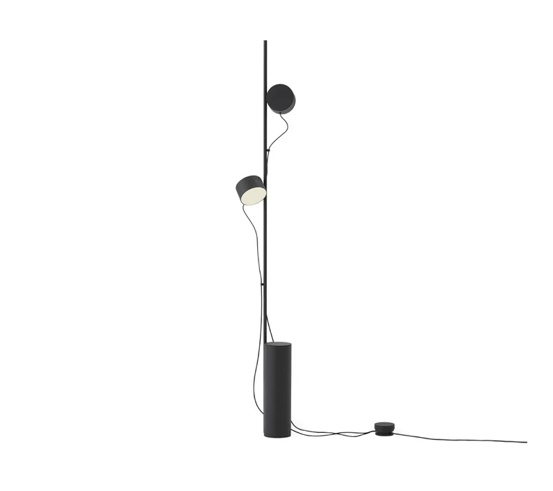 Post floor lamp