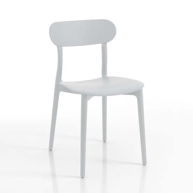 Set da 4 Sedia in polipropilene bianca moderna per esterno cm 42x50x78h - vari colori