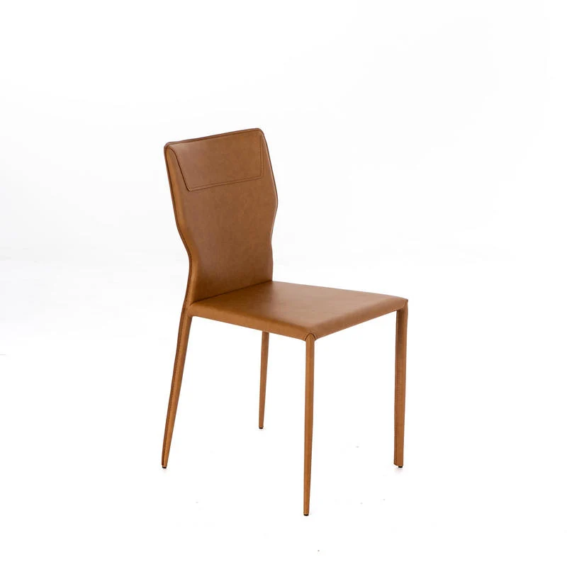 Set da 4 Sedia living in similcuoio moderna cm 44x56x86h - vari colori