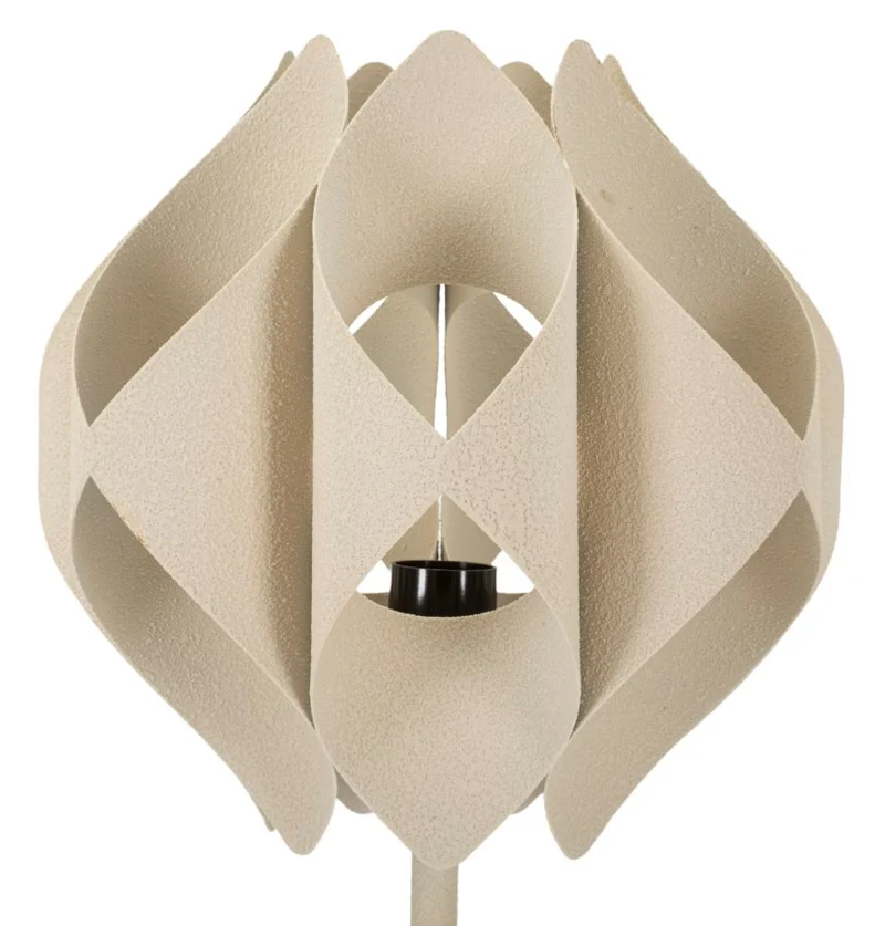 Lampada da Tavolo Space Ø28x57 cm in Ferro Crema