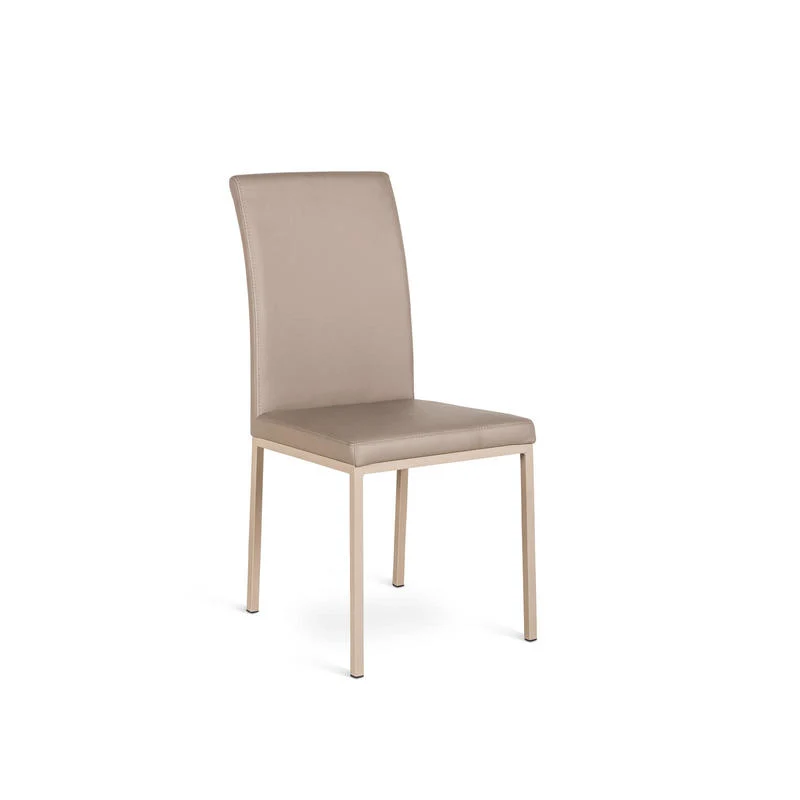 Set da 4 Sedia in similpelle imbottita per soggiorno cm 43x42x91h - vari colori