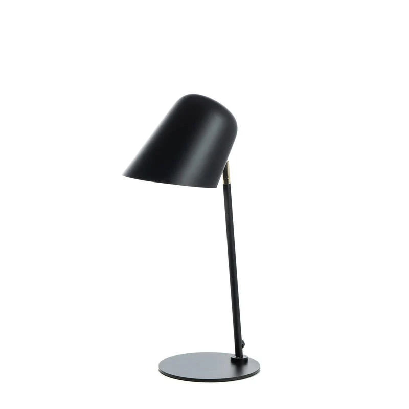 Lampada da scrivania studio in metallo colore nero cm 20x20x50h
