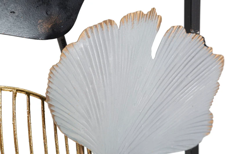 Pannello decorativo verticale in metallo 3D da parete moderno cm 31x3x90h