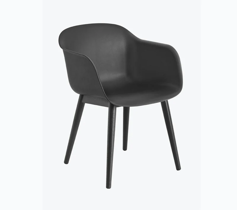 Fiber Armchair black