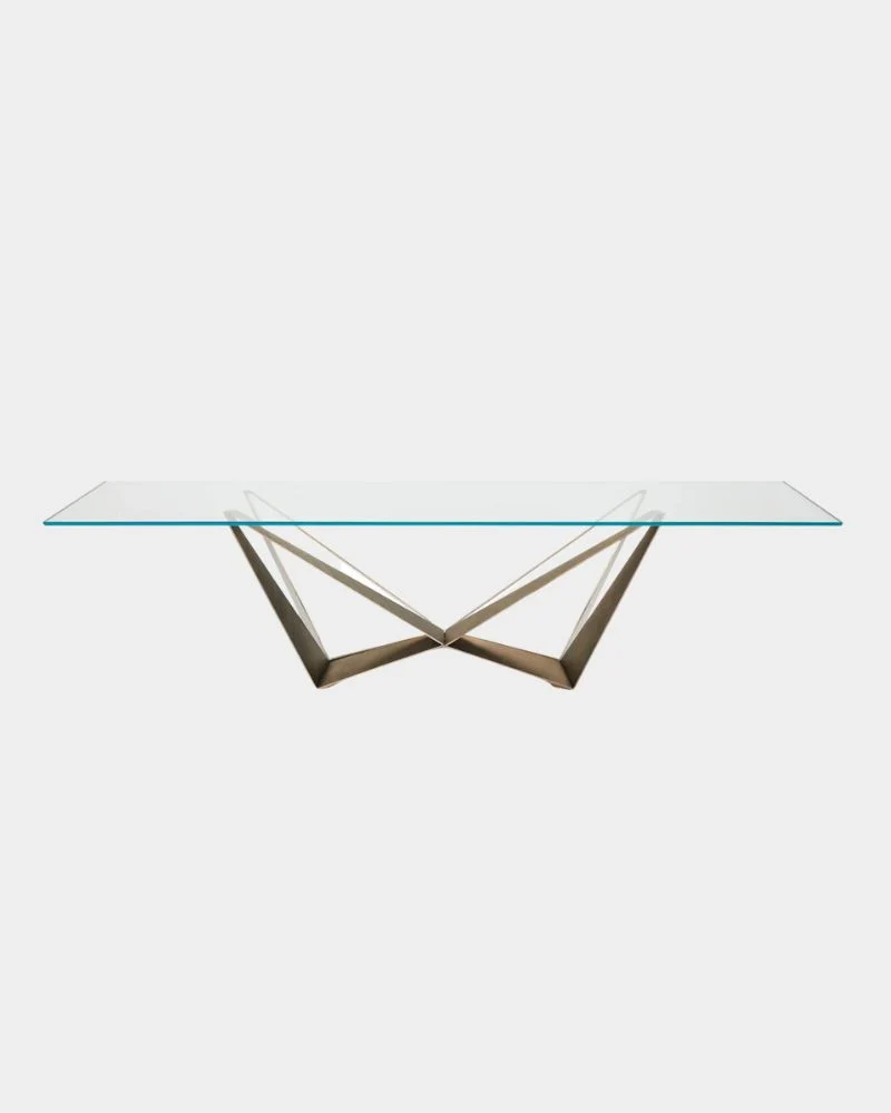 Tavolo Skorpio Piano Cristallo - Cattelan Italia