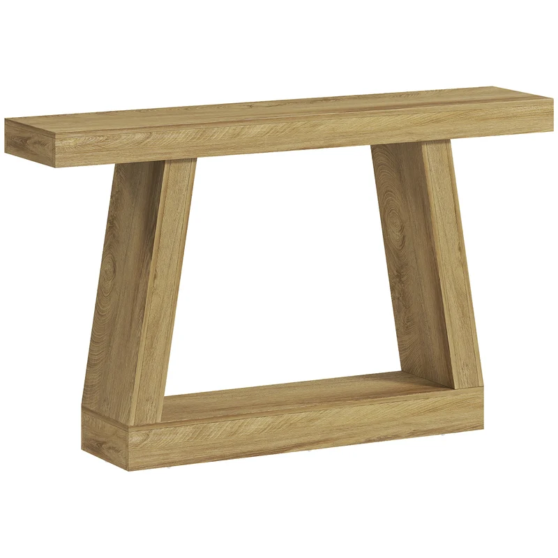 Consolle Fissa 140x30x83 cm per Ingresso in MDF Rovere