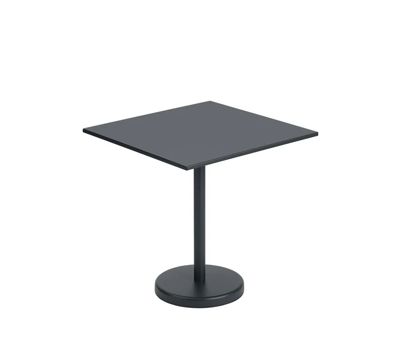 Linear Steel Café Table anthracite black