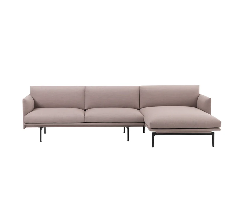 Outline Sofa chaise longue right Fjord 551
