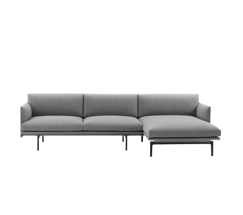 Outline Sofa chaise longue right Fjord 151
