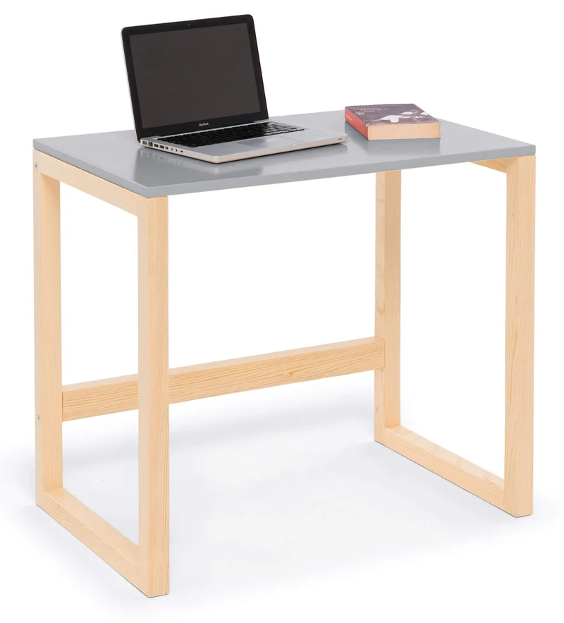Scrivania in Legno Piano in MDF Laccato Fumer Dadà 80 Grigio