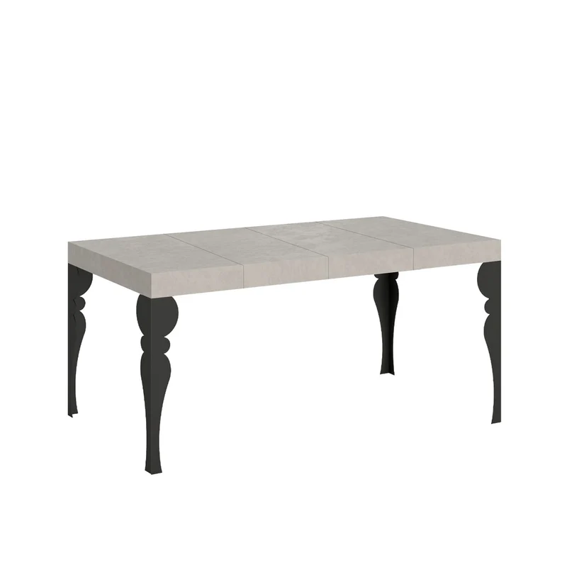 Tavolo Allungabile 120/380x90 cm Paxon Premium Cashmere Gambe Antracite