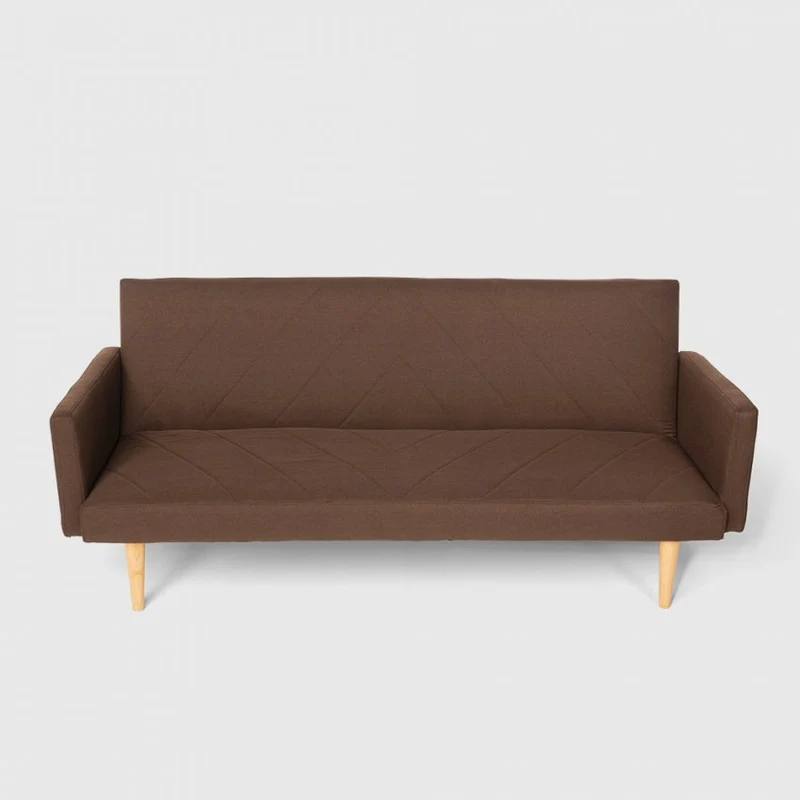 Divano Letto Clic Clac 182x64x80 cm in Tessuto Marrone