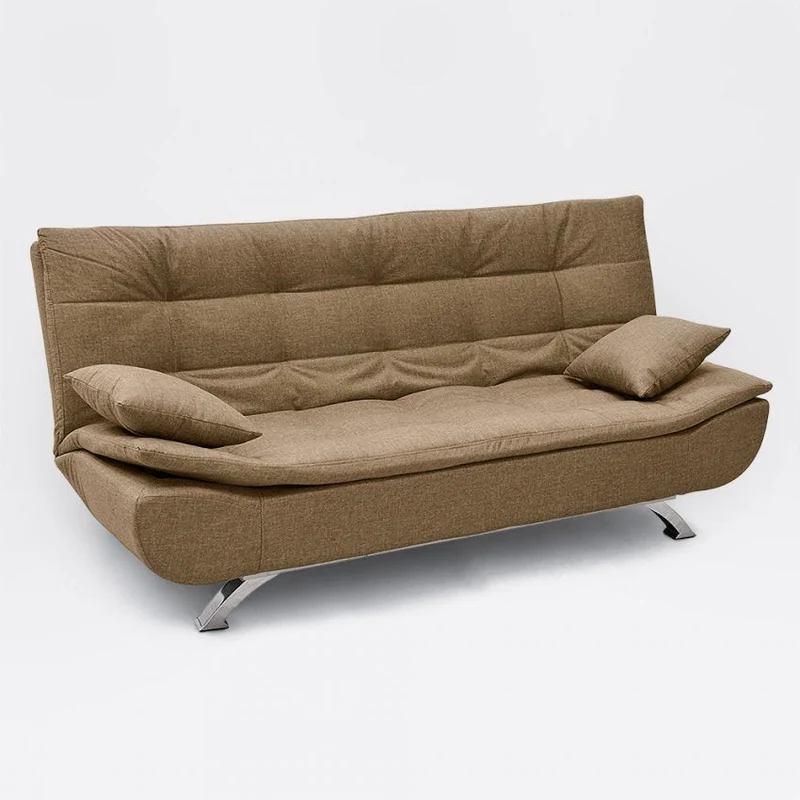 Divano Letto 190x83x93 cm in Microfibra Beige