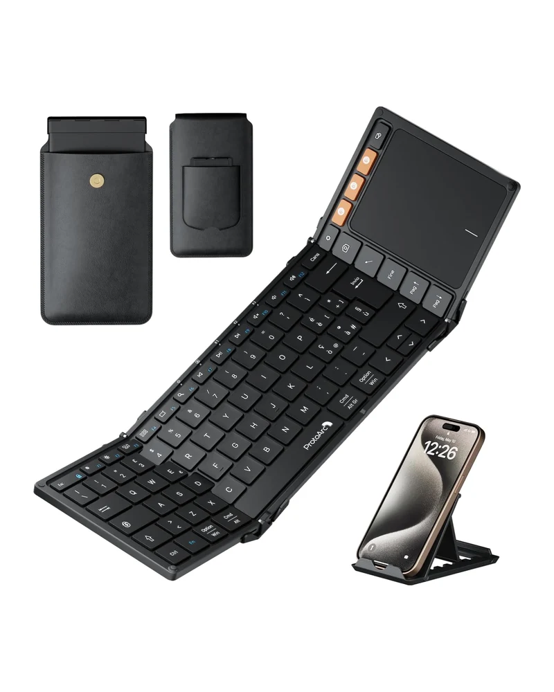 XK01 TP Tastiera Pieghevole con Touchpad (Layout IT)